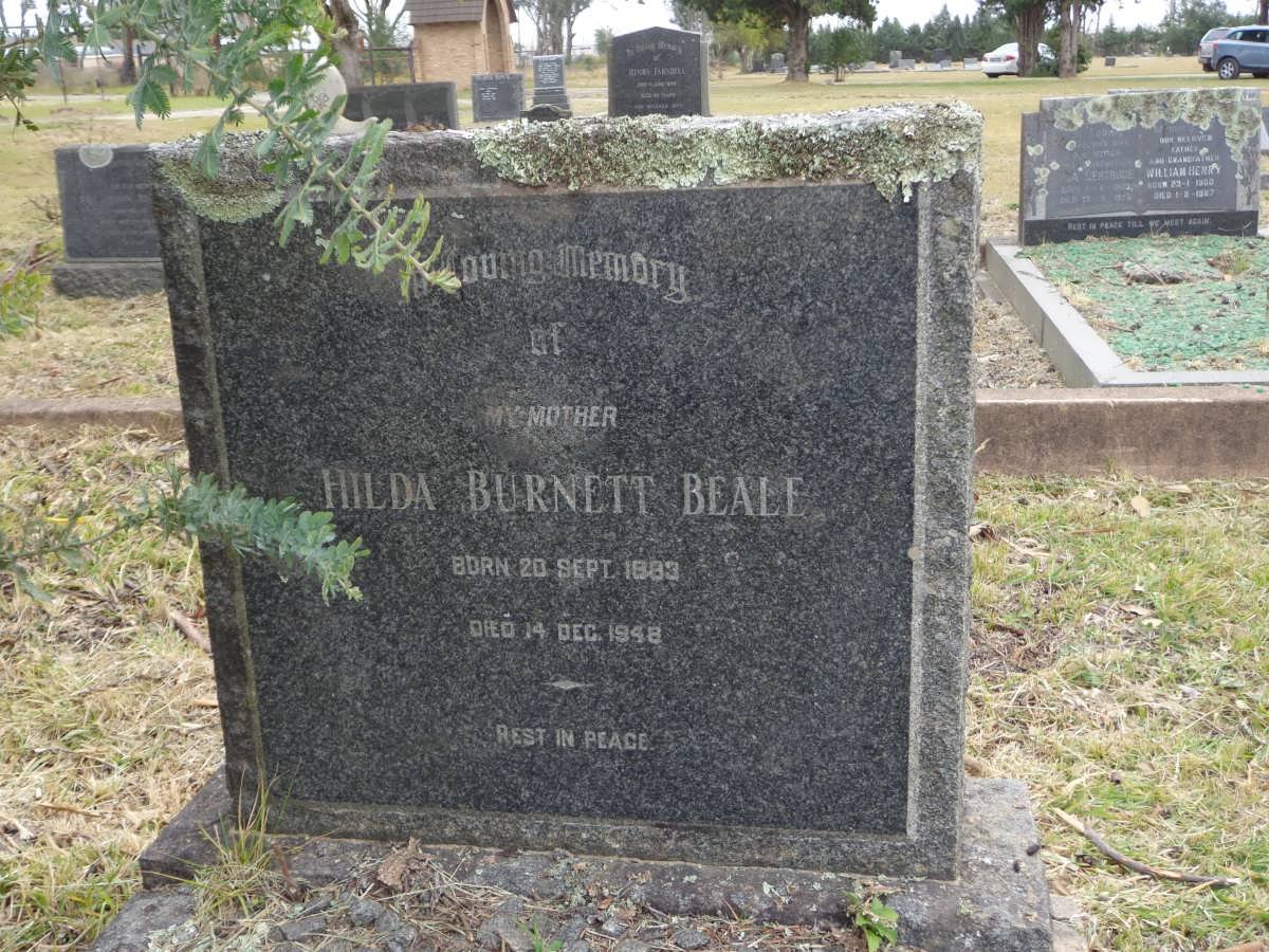 BEALE Hilda Burnett 1883-1948