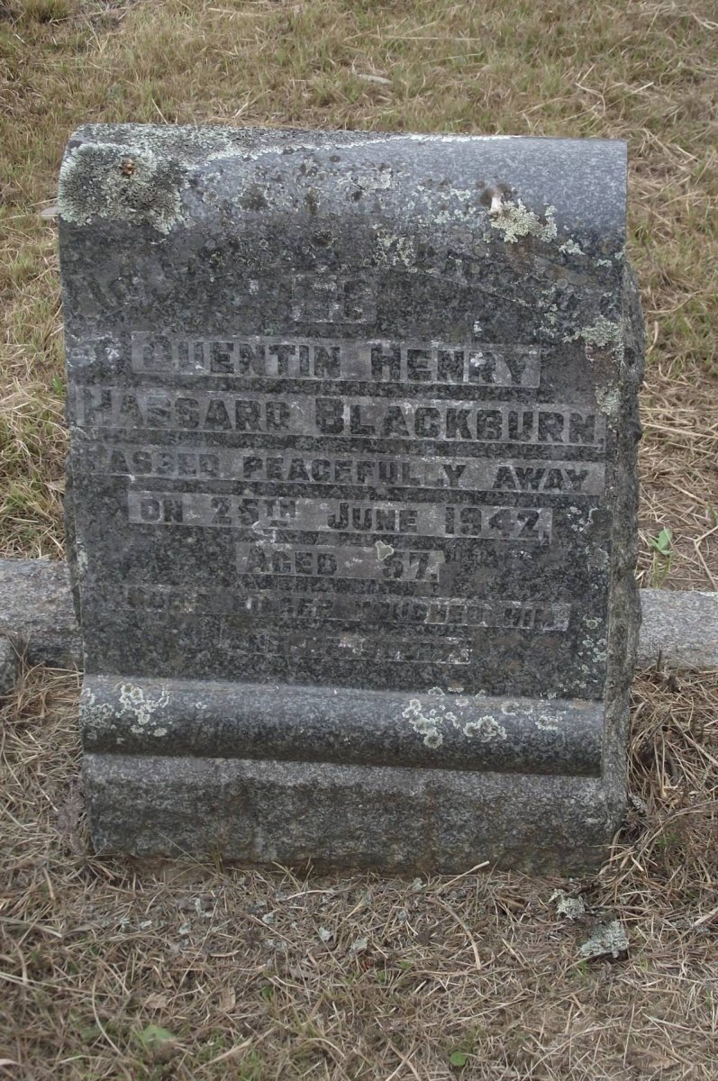 BLACKBURN Quentin Henry Hassard -1942