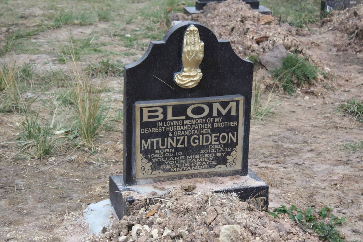 BLOM Mtunzi Gideon 1965-2012