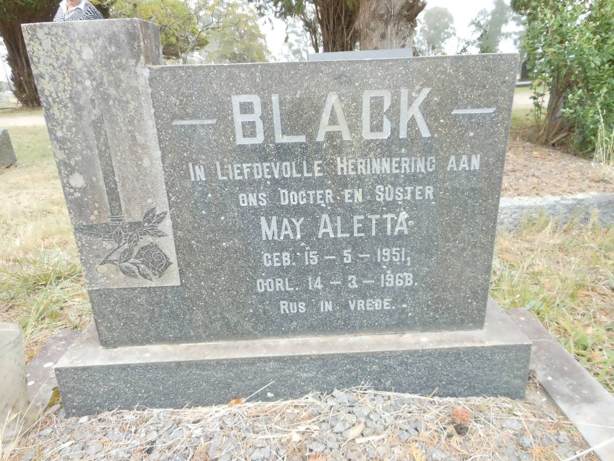 BLACK May Aletta 1951-1968
