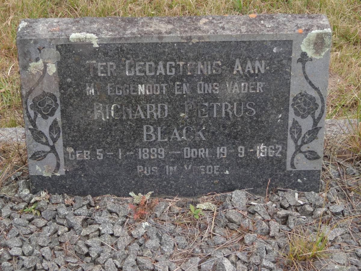 BLACK Richard Petrus 1889-1962