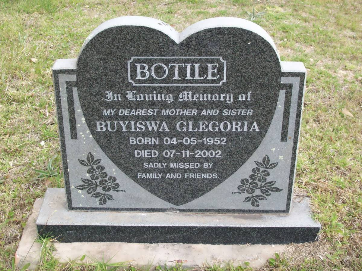 BOTILE Buyiswa Glegoria 1952-2002