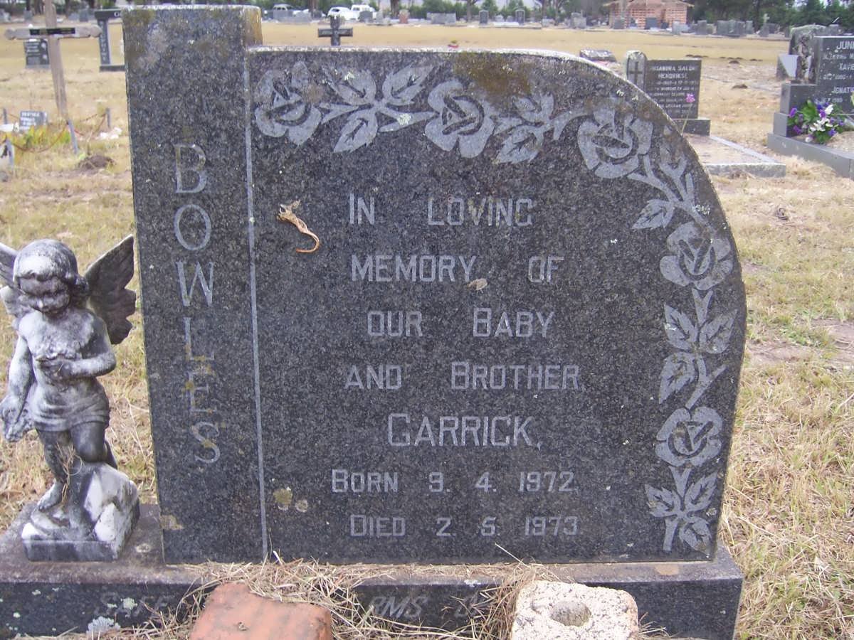 BOWLES Garrick 1972-1973