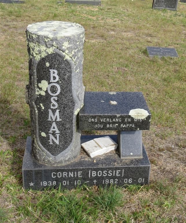 BOSMAN Cornie 1938-1982
