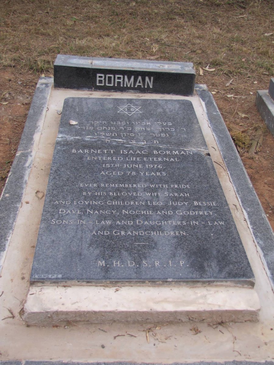 BORMAN Barnett Isaac -1976