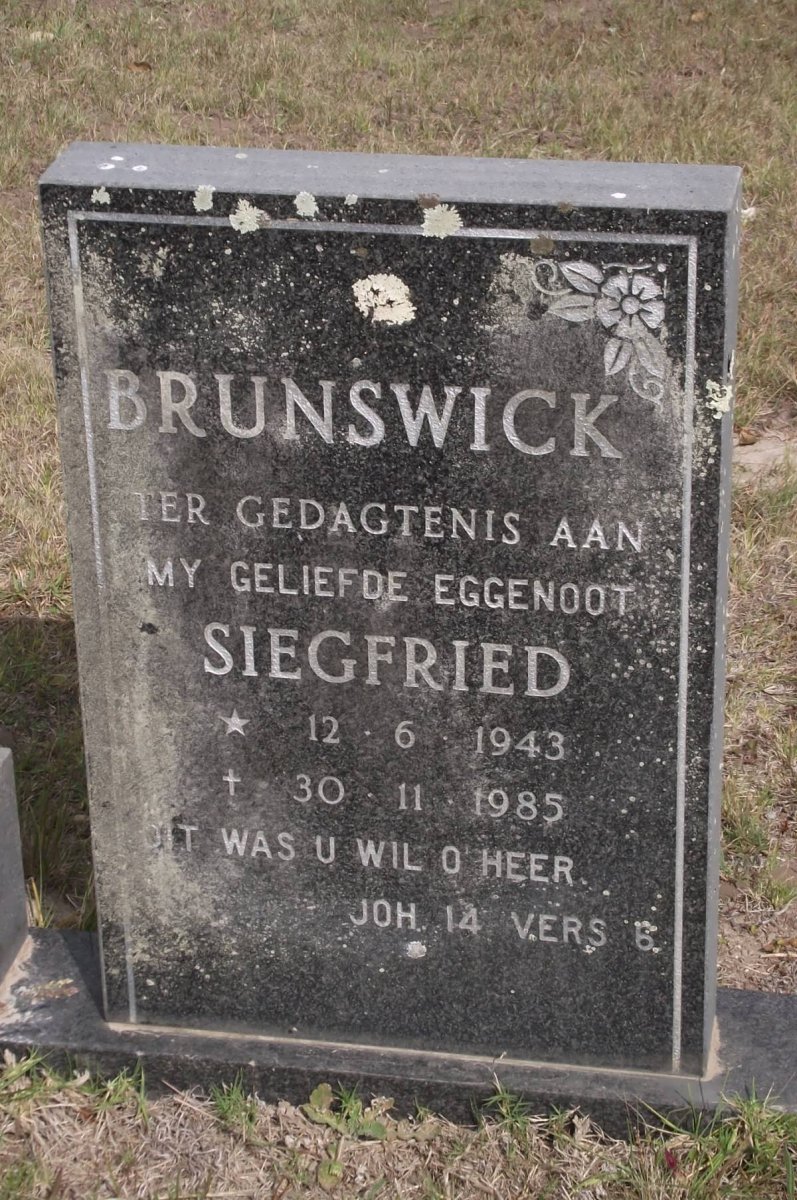 BRUNSWICK Siegfied 1943-1985