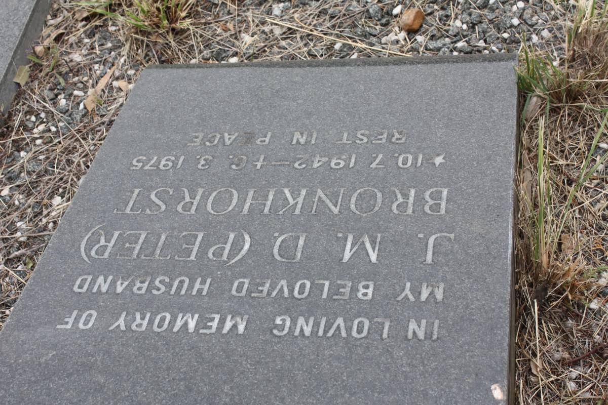 BRONKHORST J.M.D. 1942-1975