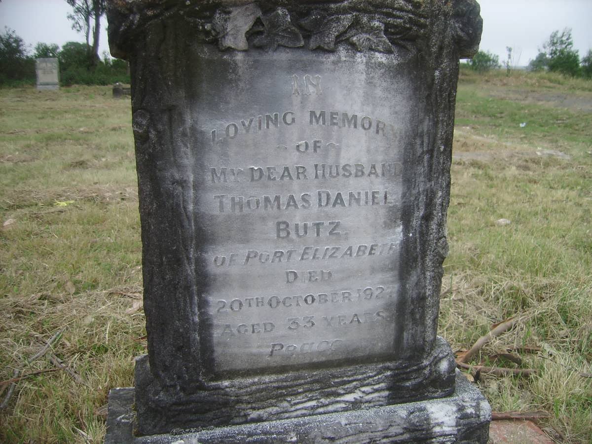 BUTZ Thomas Daniel -1927
