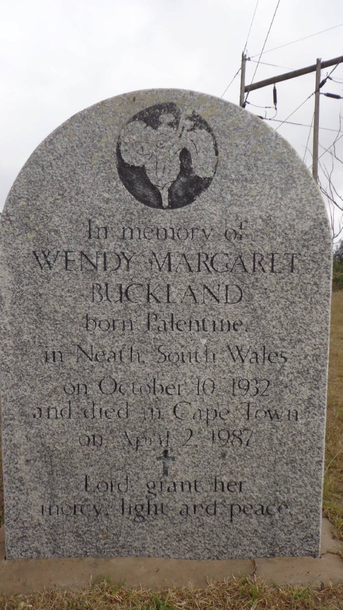 BUCKLAND Wendy Margaret nee PALENTINE 1932-1987