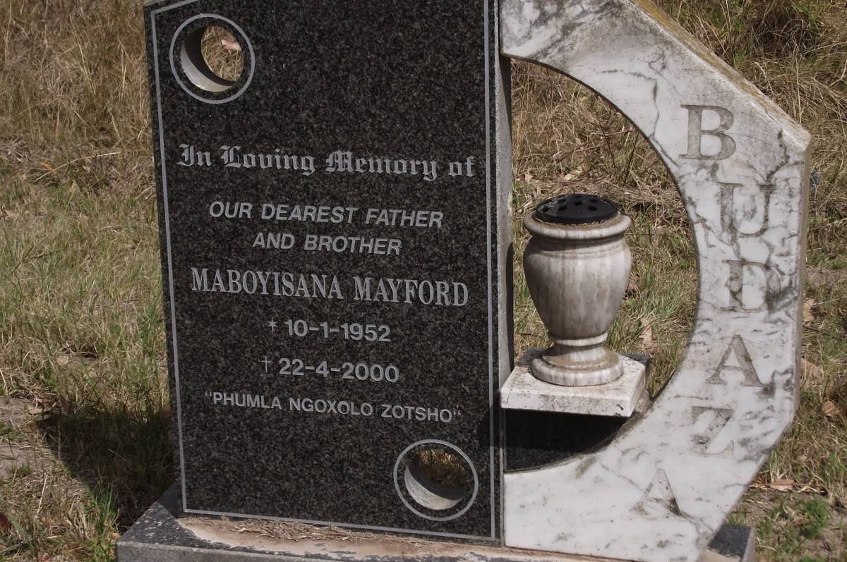 BUDAZA Maboyisana Mayford 1952-2000