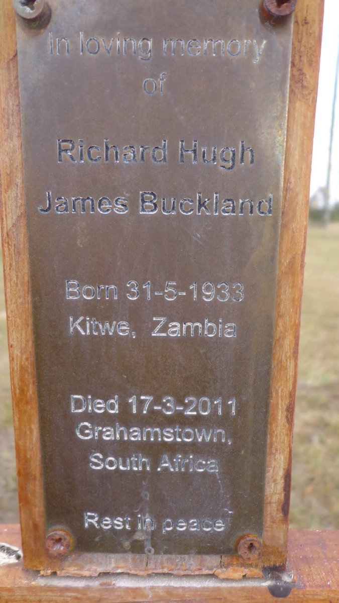 BUCKLAND Richard Hugh James 1933-2011