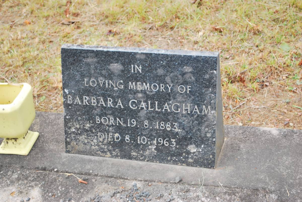 CALLAGHAM Barbara 1883-1963