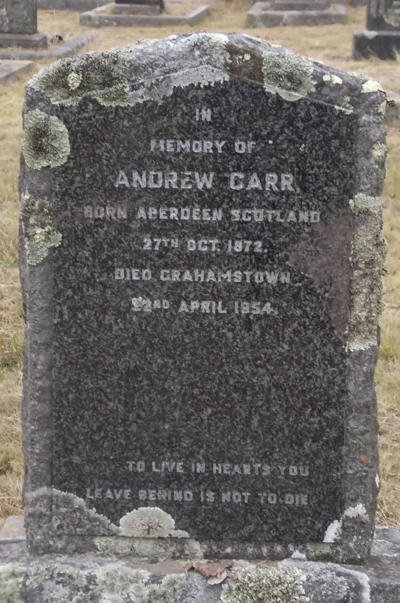 CARR Andrew 1872-1954