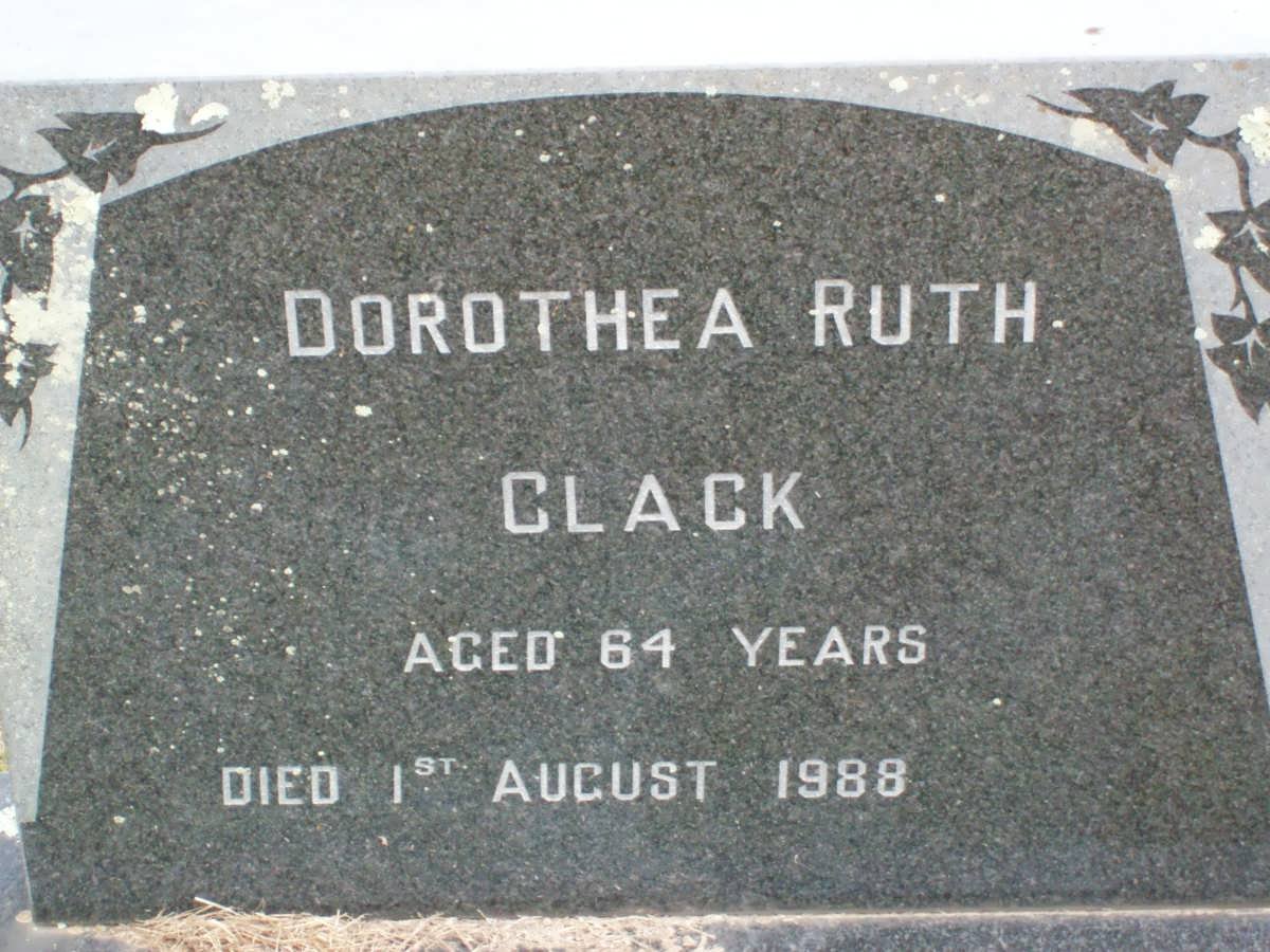 CLACK Dorothea Ruth -1988