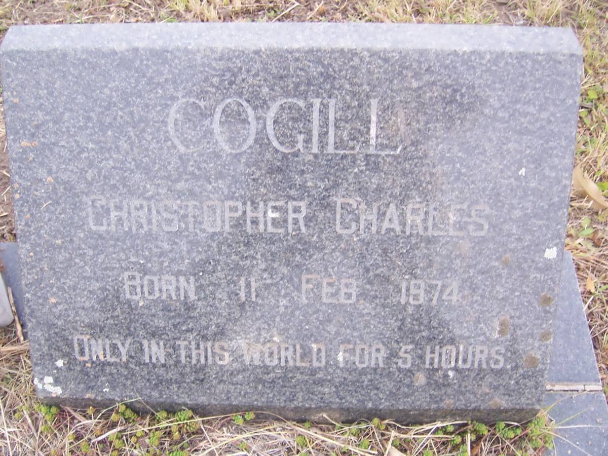 COGILL Christopher Charles 1974-1974