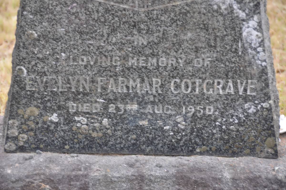 COTGRAVE Evelyn Farmar -1950