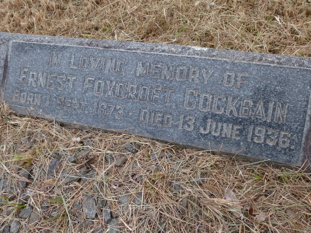 COCKBAIN Ernest Foxcroft 1873-1936