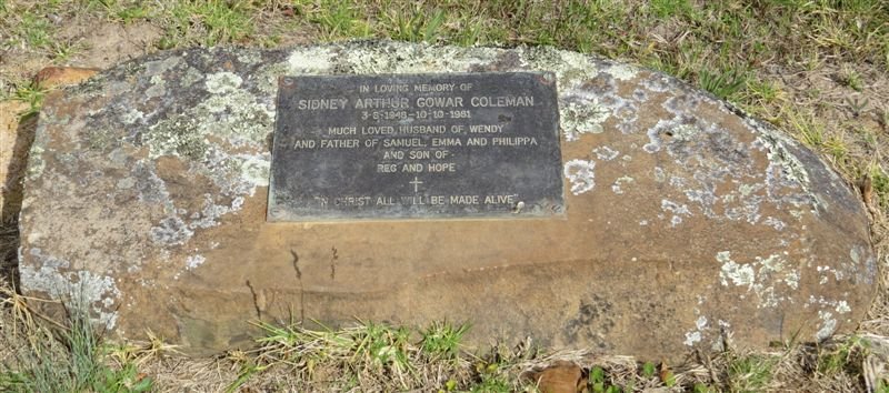 COLEMAN Sidney Arthur Gowar 1948-1981