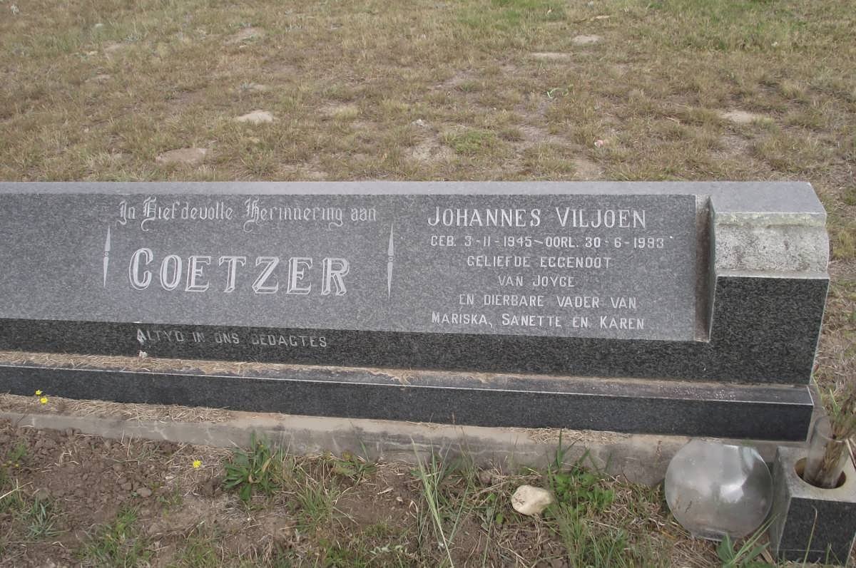 COETZER Johannes Viljoen 1945-1993