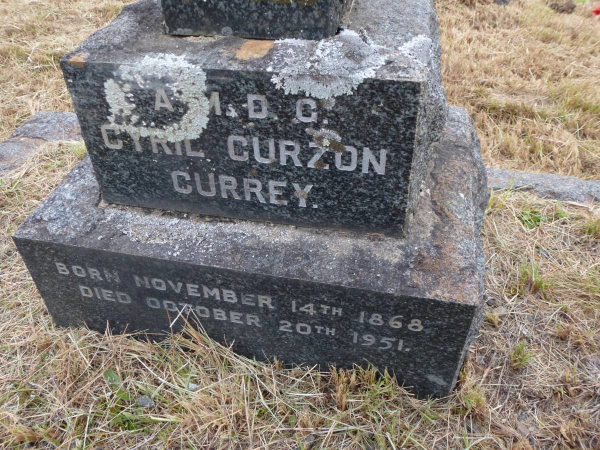 CURREY Cyril Curzon 1868-1951