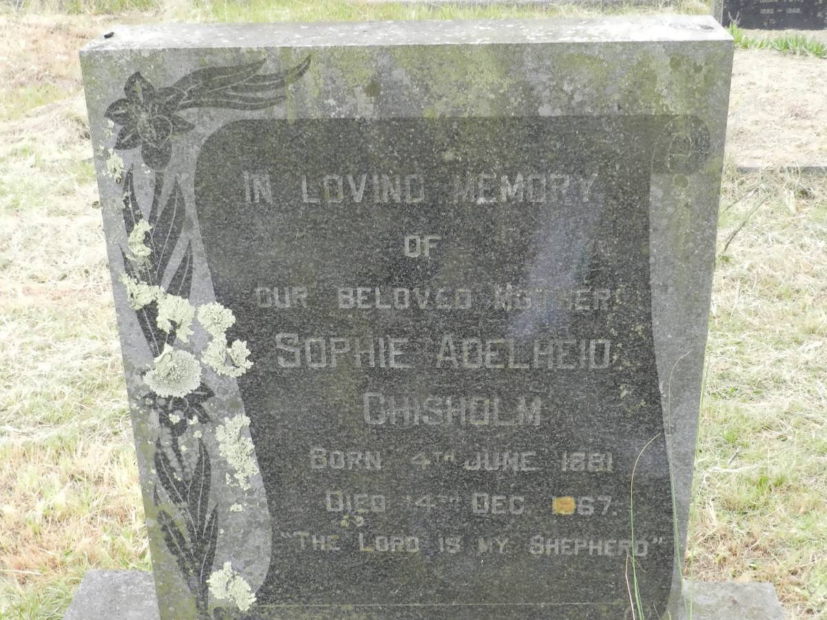 CHISHOLM Sophie Adelheid 1881-1967