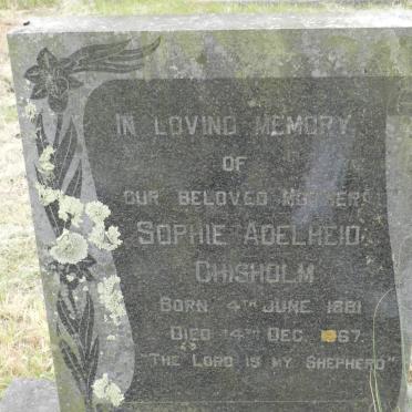 CHISHOLM Sophie Adelheid 1881-1967