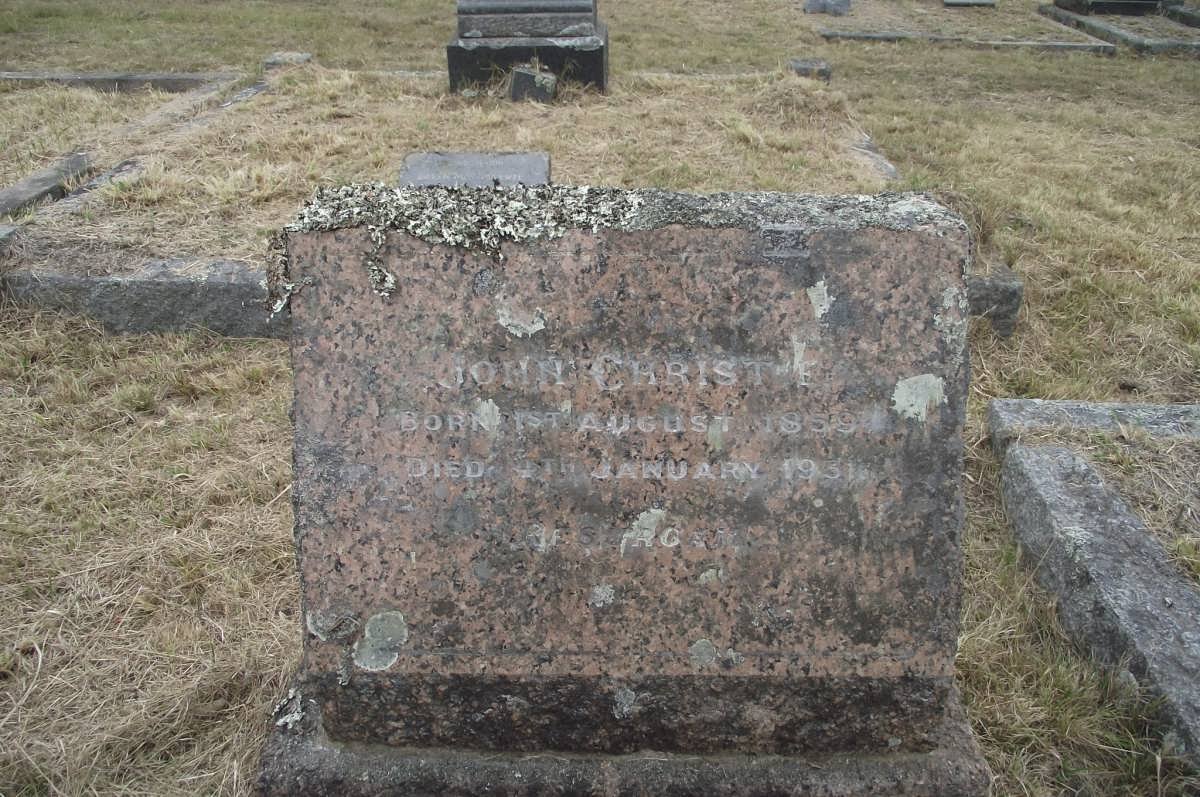 CHRISTIE John 1859-1931