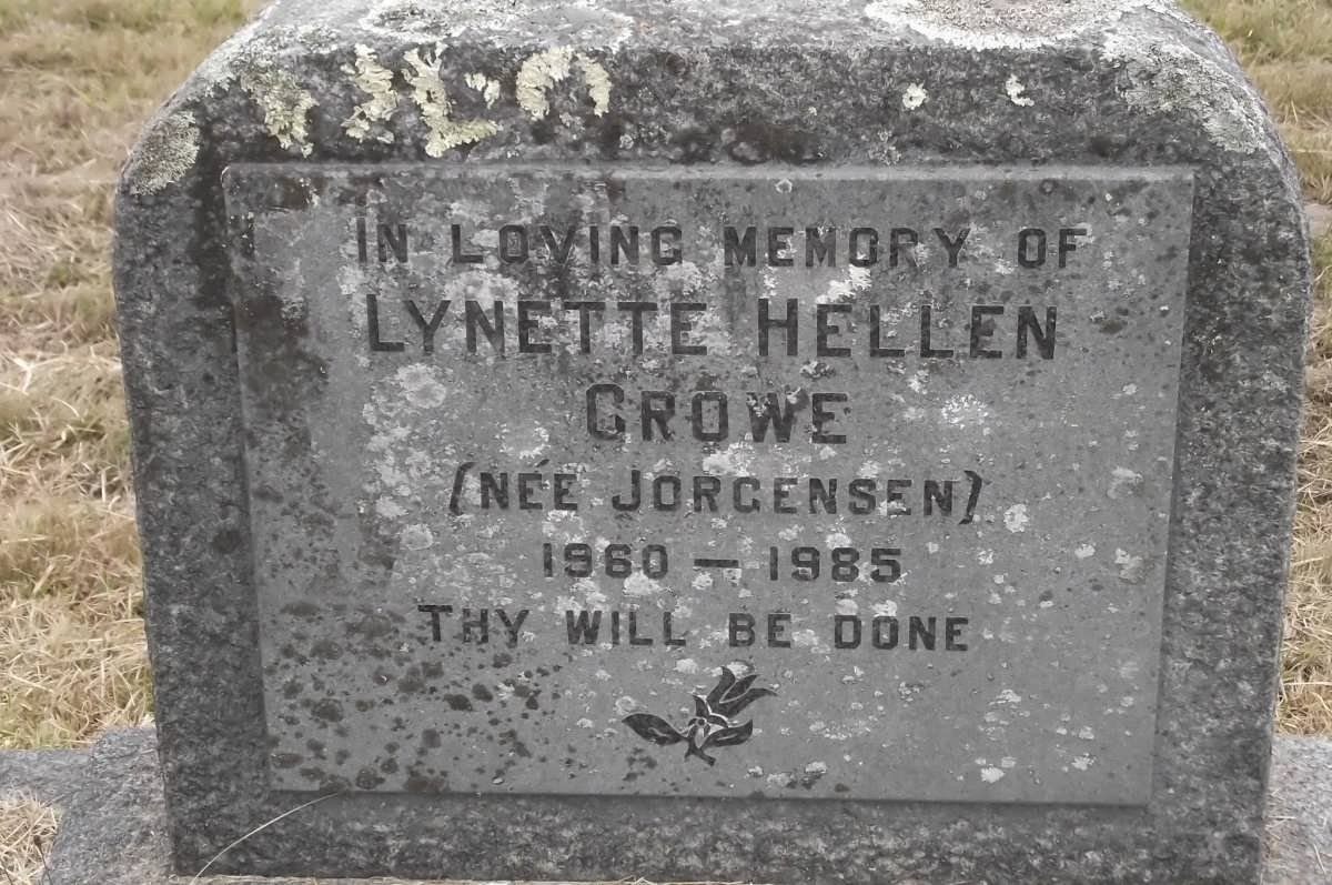 CROWE Lynette Hellen nee JORGENSEN 1960-1985