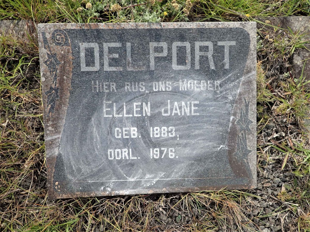 DELPORT Ellen Jane 1883-1976