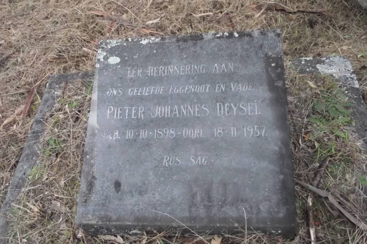 DEYSEL Pieter Johannes 1898-1957