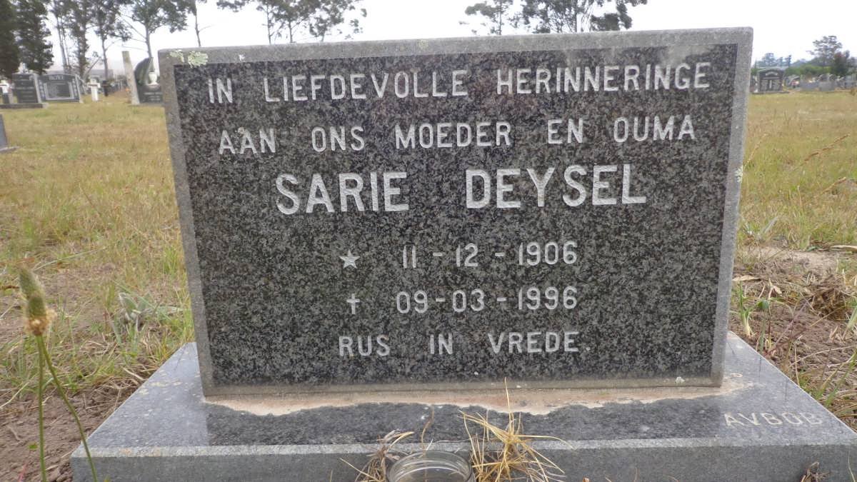 DEYSEL Sarie 1906-1996