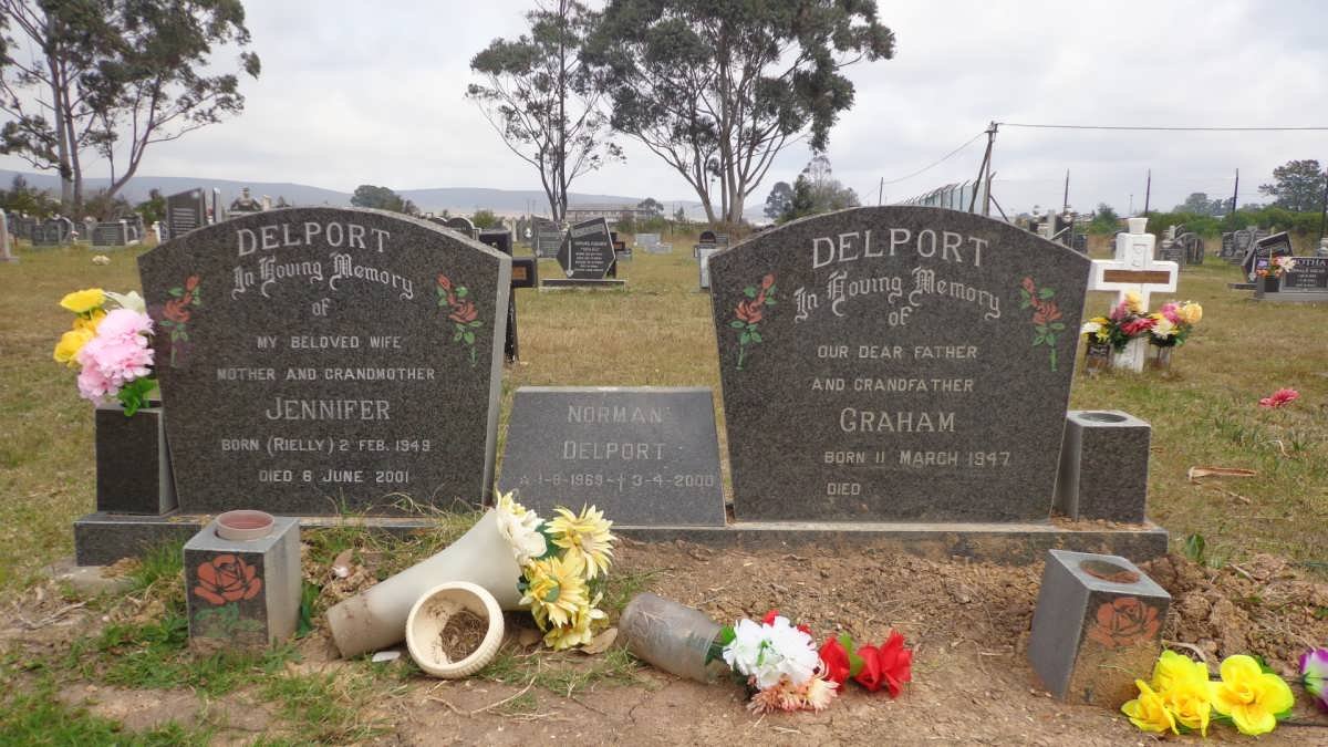 DELPORT Graham 1947- &amp; Jennifer RIELLY 1949-2001 :: DELPORT Norman 1969-2000