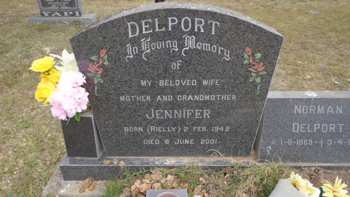 DELPORT Jennifer RIELLY 1949-2001 :: DELPORT Norman 1969-2000