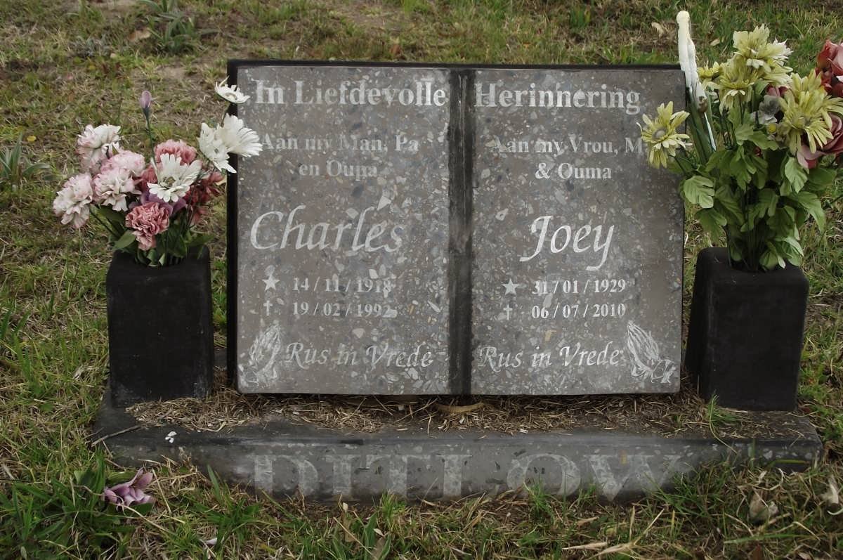 DITLOW Charles 1918-1992 &amp; Joey 1929-2010