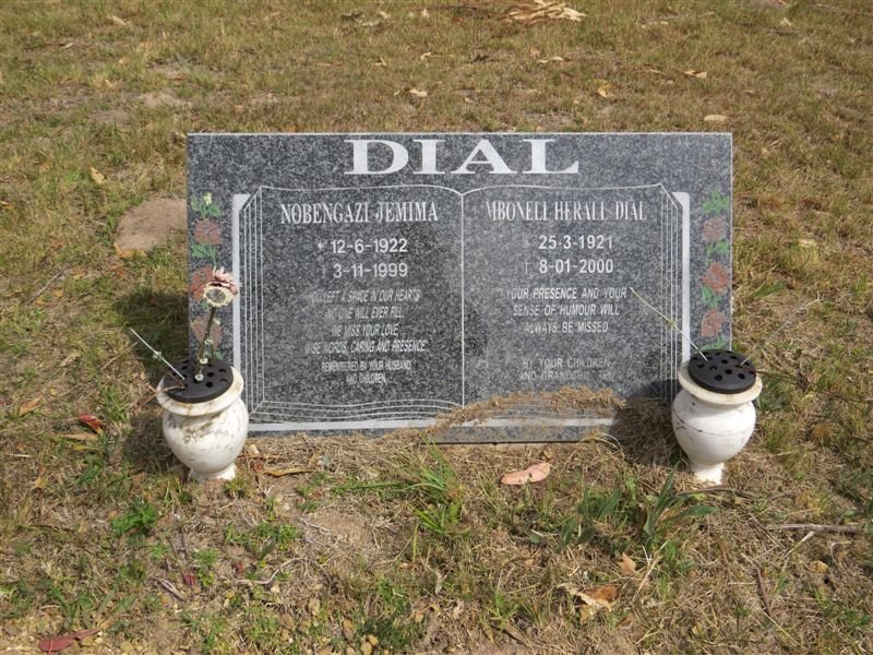 DIAL  Nobengazi Jemima 1922-1999 &amp; Mboneli Herall 1921-2000