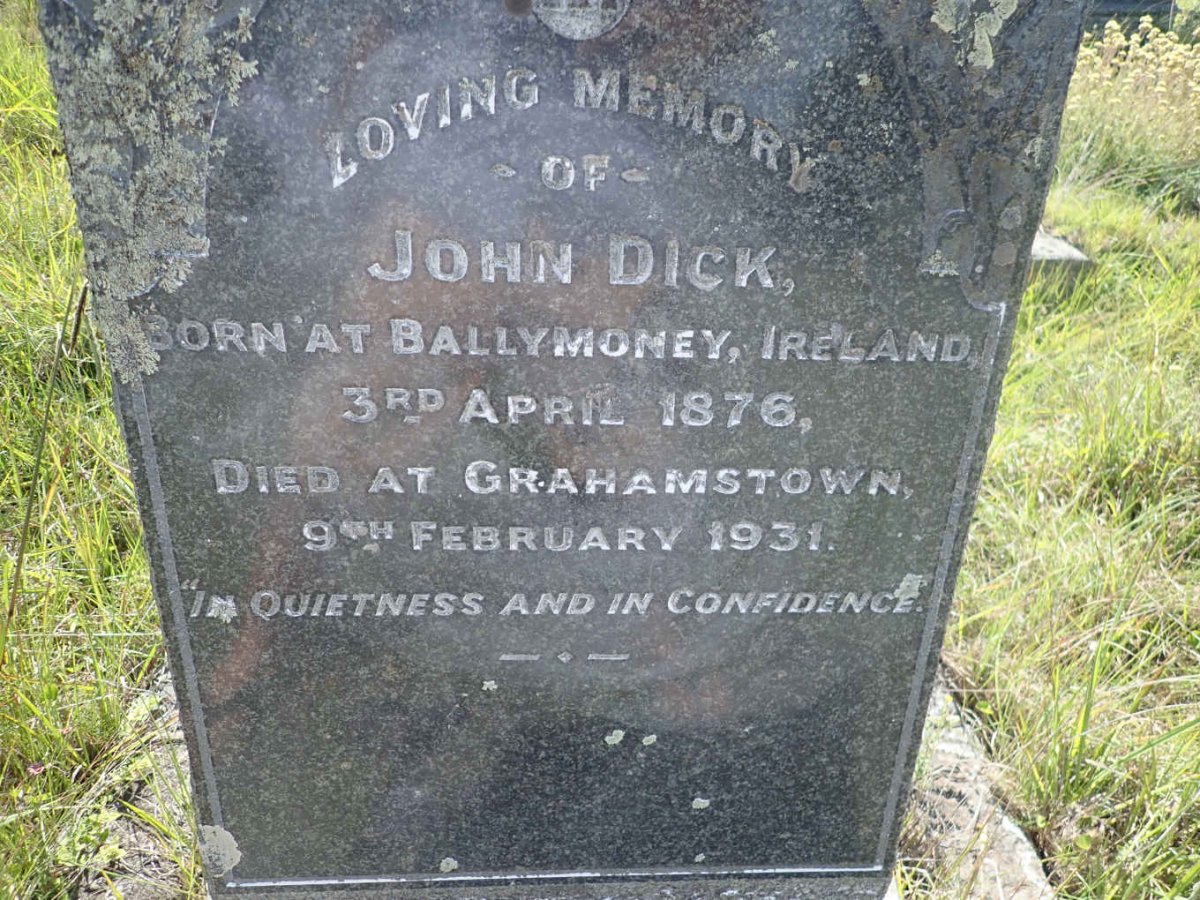 DICK John 1876-1931