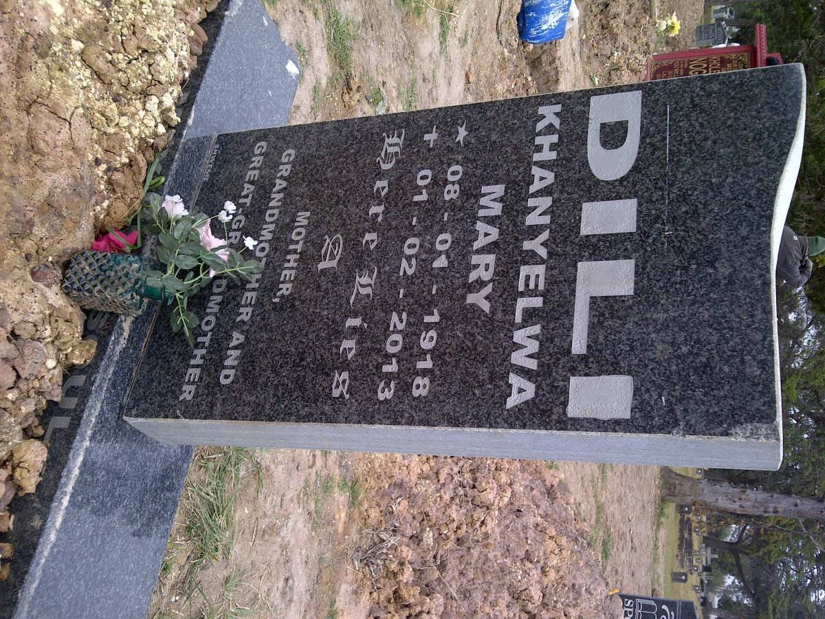 DILI Khanyelwa Mary 1918-2013