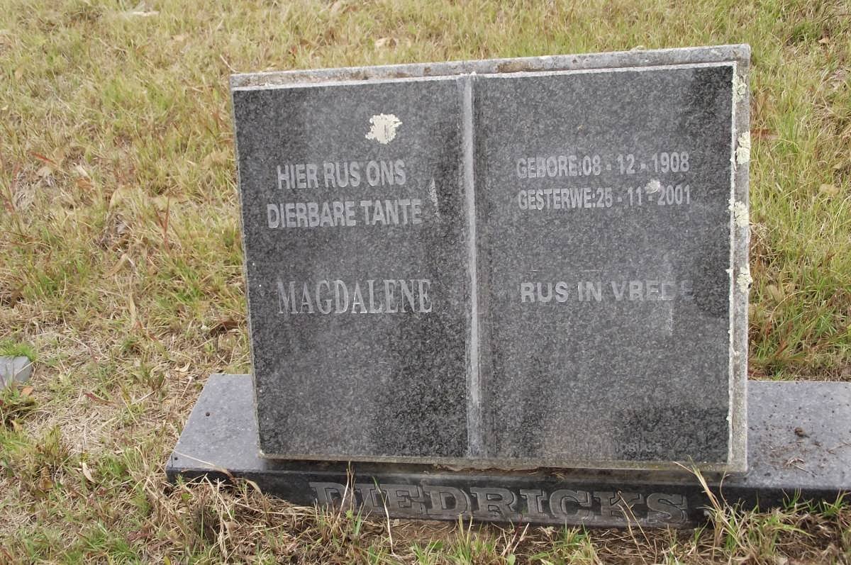 DIEDRICKS Magdalene 1908-2001