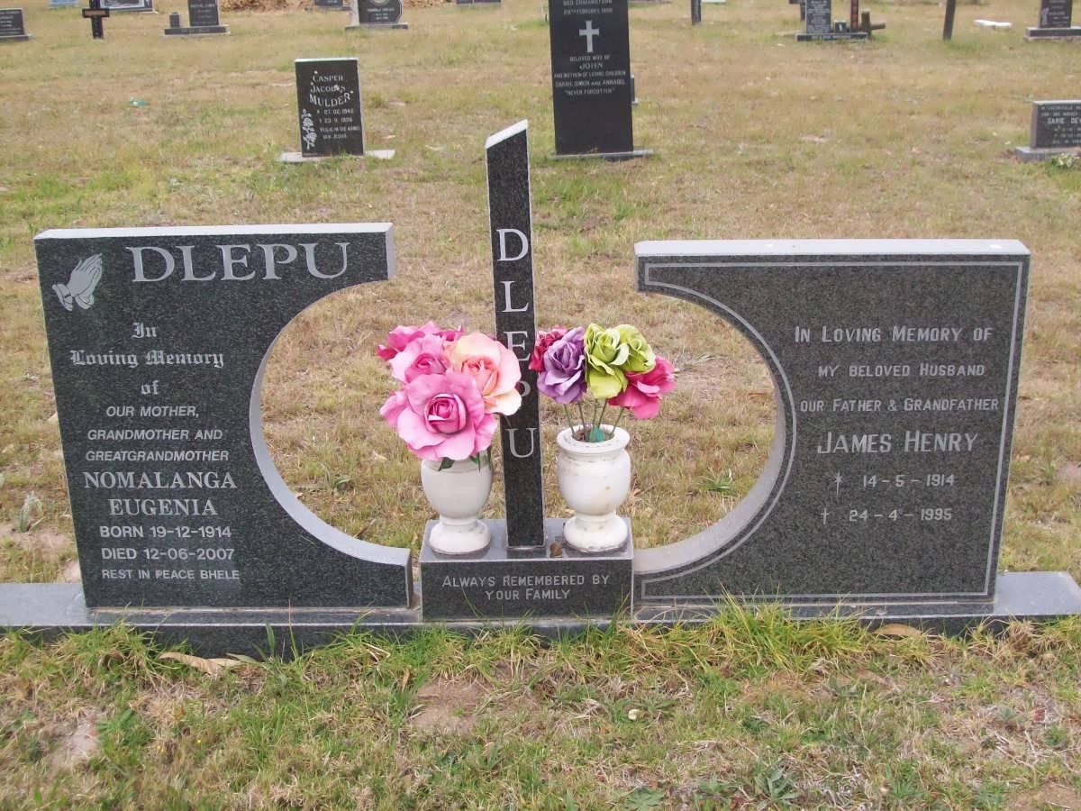 DLEPU James Henry 1914-1995 &amp; Nomalanga Eugenia 1914-2007