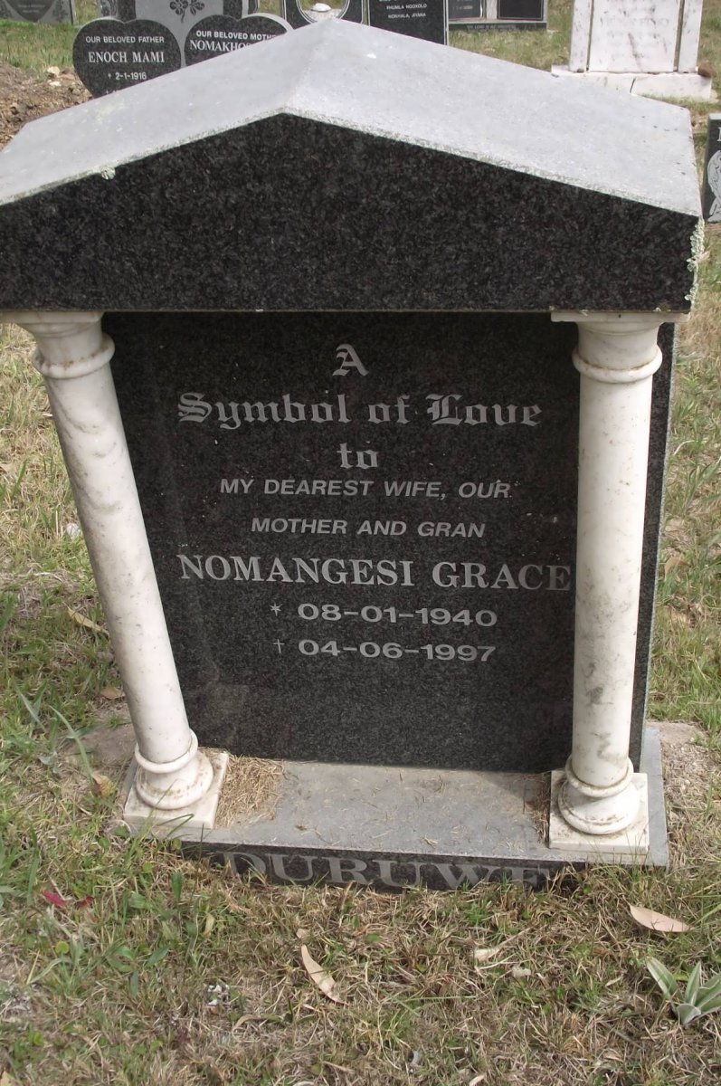 DURUWE Nomagesi Grace 1940-1997