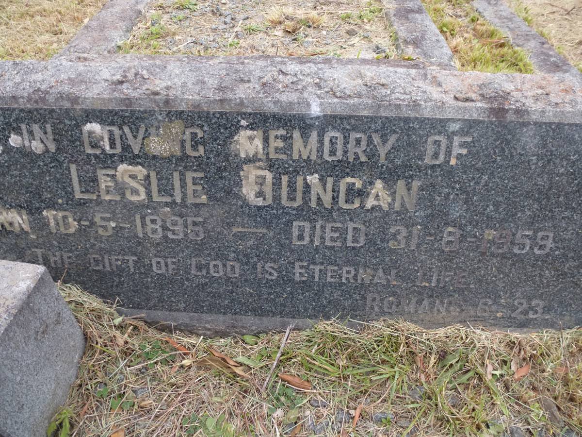DUNCAN Leslie 1895-1959