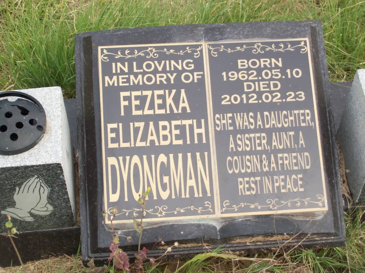 DYONGMAN Fezeka Elizabeth 1962-2012