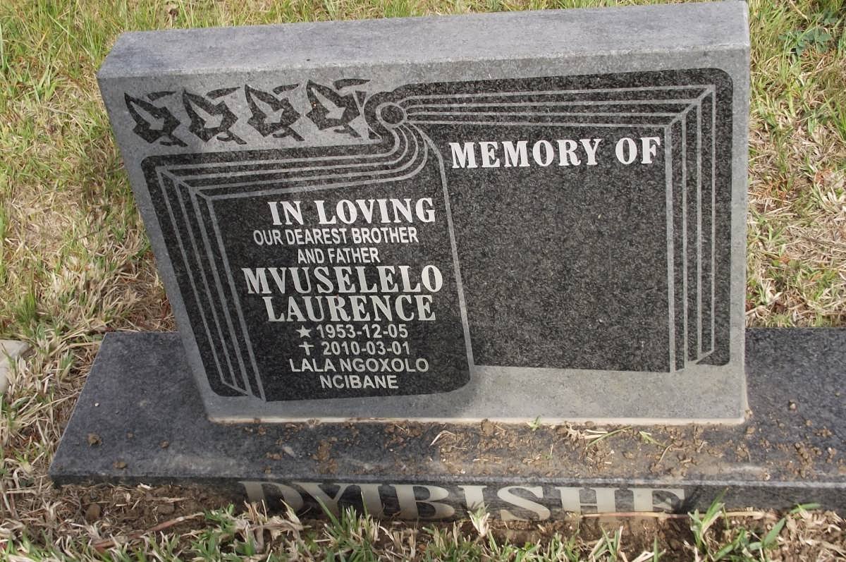 DYIBISHE Mvuselelo Laurence 1953-2010