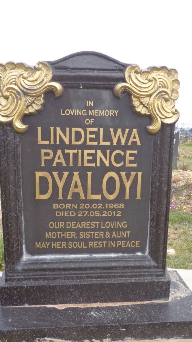 DYALOYI Lindelwa Patience 1968-2012