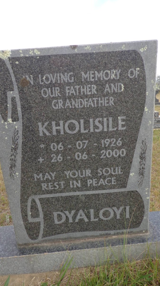 DYALOYI Kholisile 1926-2000