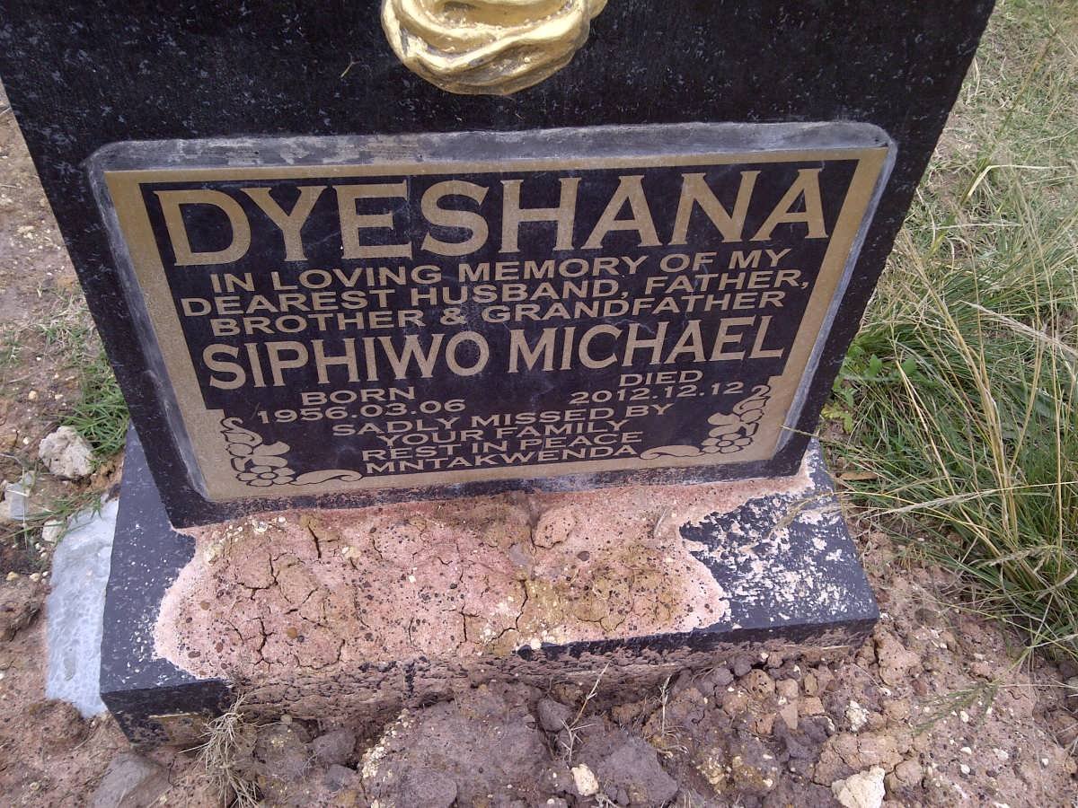 DYESHANA Siphiwo Michael 1956-2012