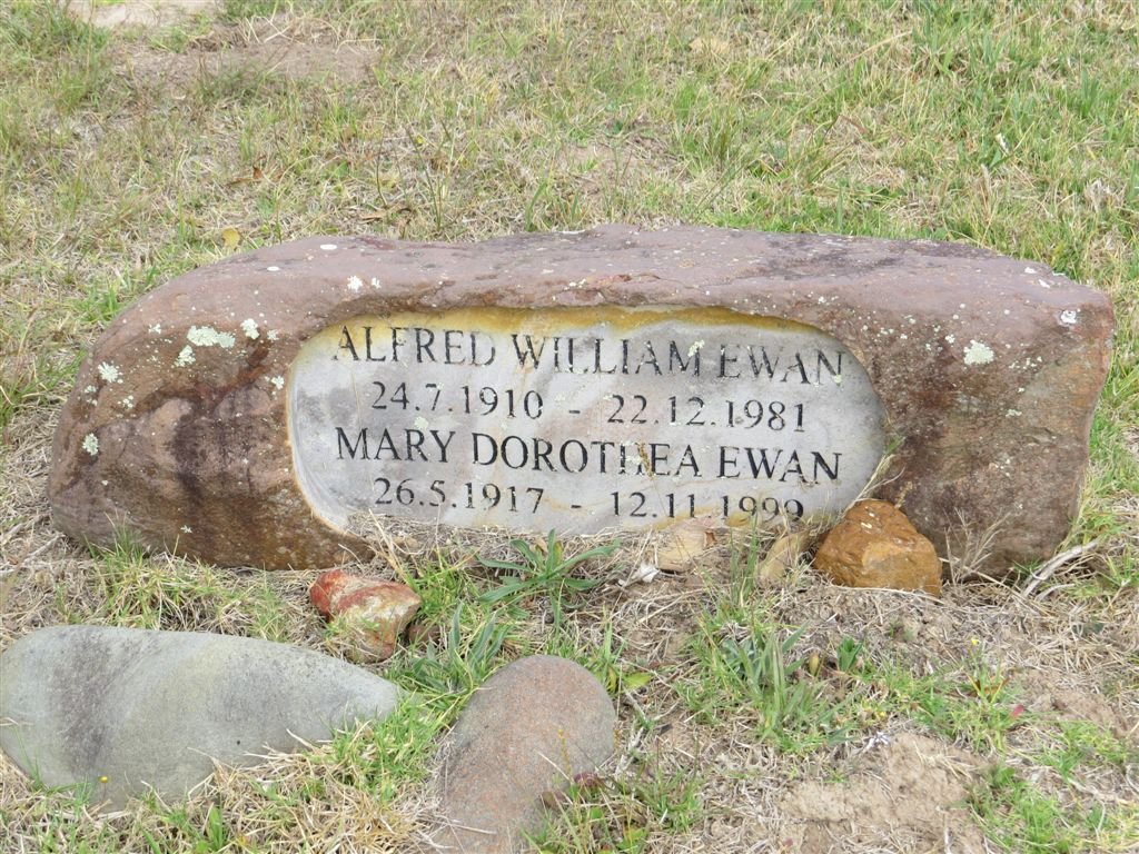 EWAN Alfred William 1910-1981 &amp; Mary Dorothea 1917-1999