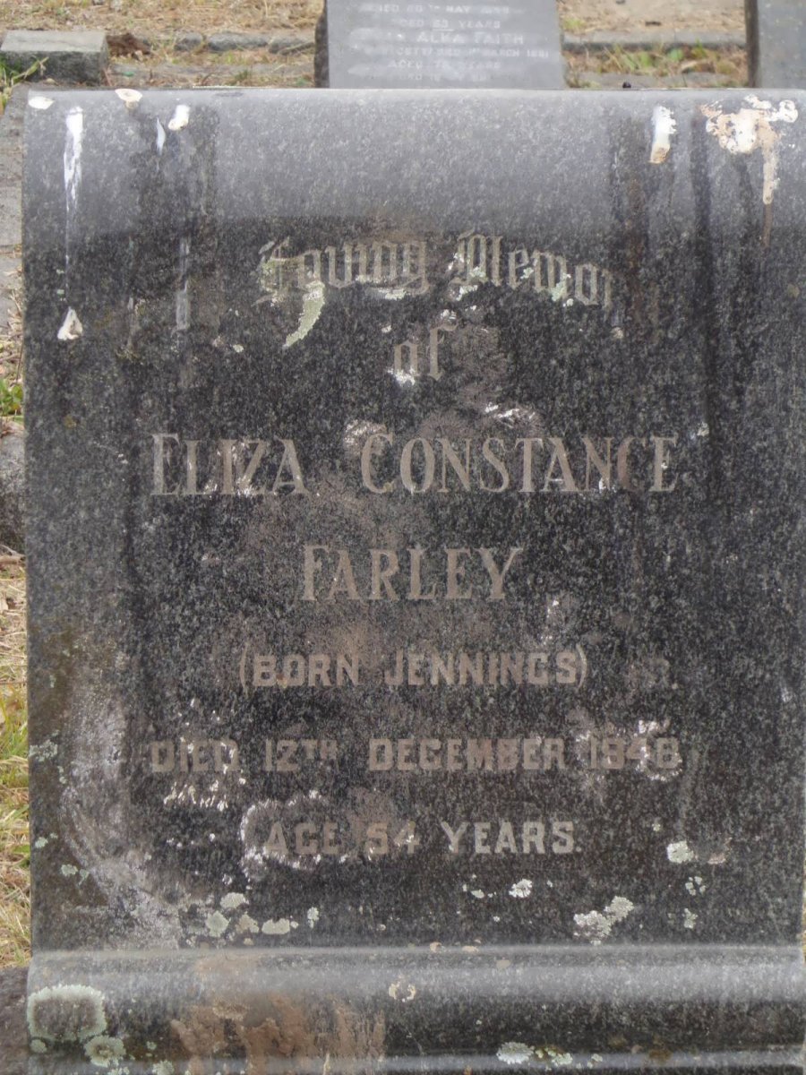 FARLEY Eliza Constance nee JENNINGS -1948