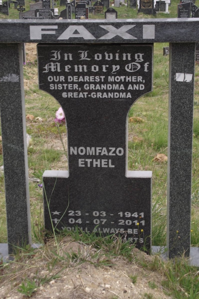 FAXI Nomfazo Ethel 1941-2011