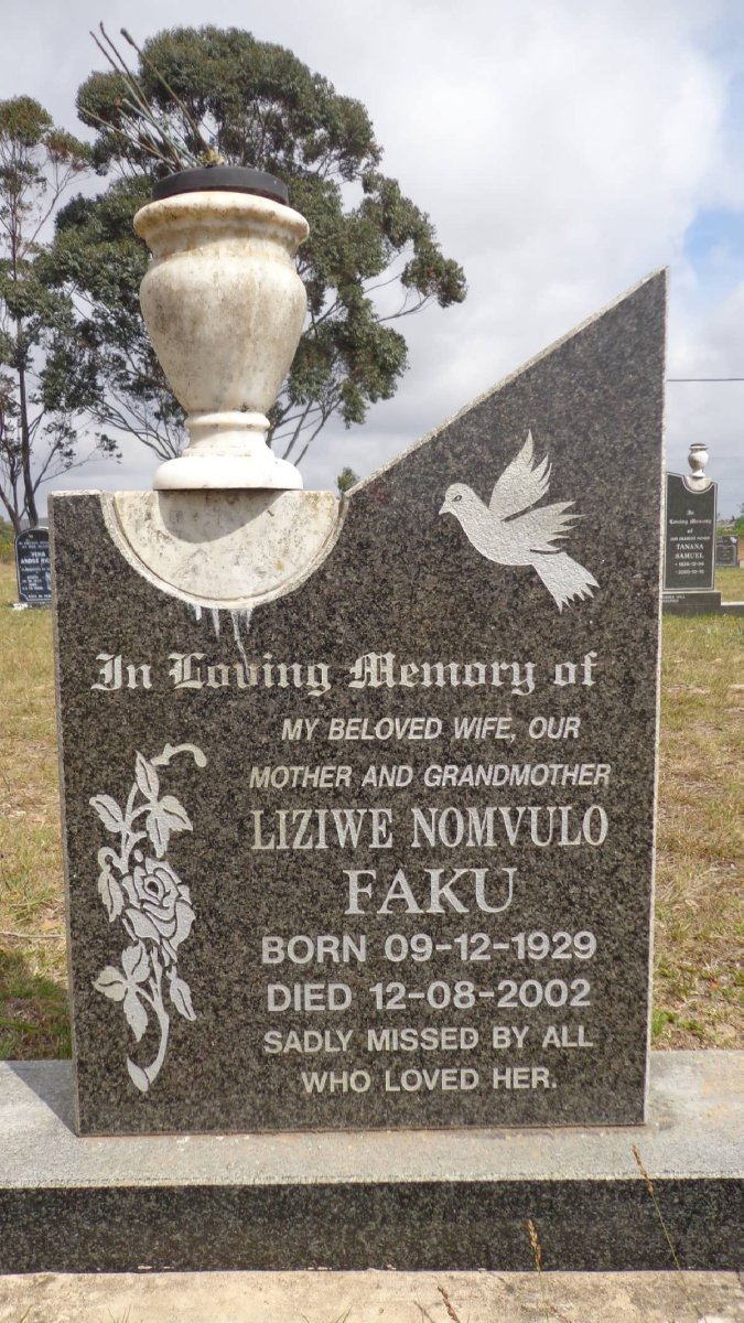 FAKU Liziwe Nomvulo 1929-2002